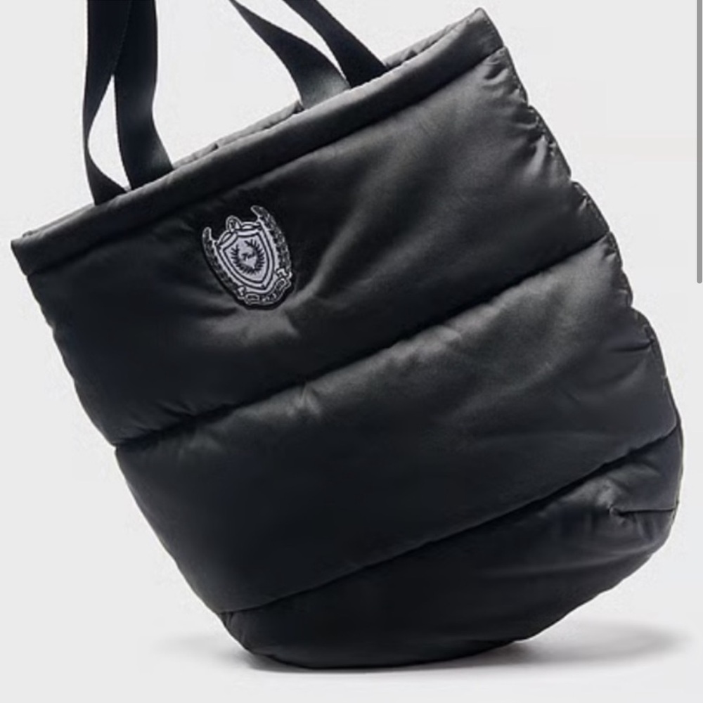 Victoria’s Secret Black Quilted Tote Bag